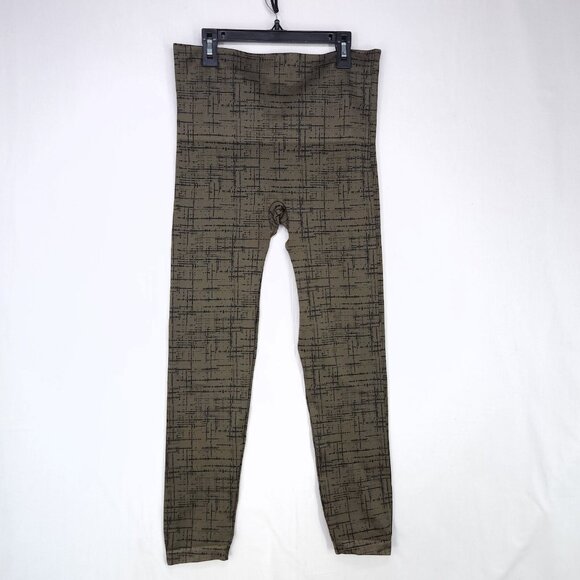Spanx Seamless Look At Me Now Leggings Pants Women XL High Waist Green - Picture 1 of 10